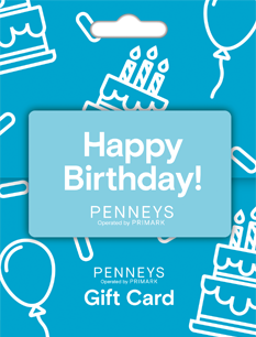 Penneys Happy Birthday Blue